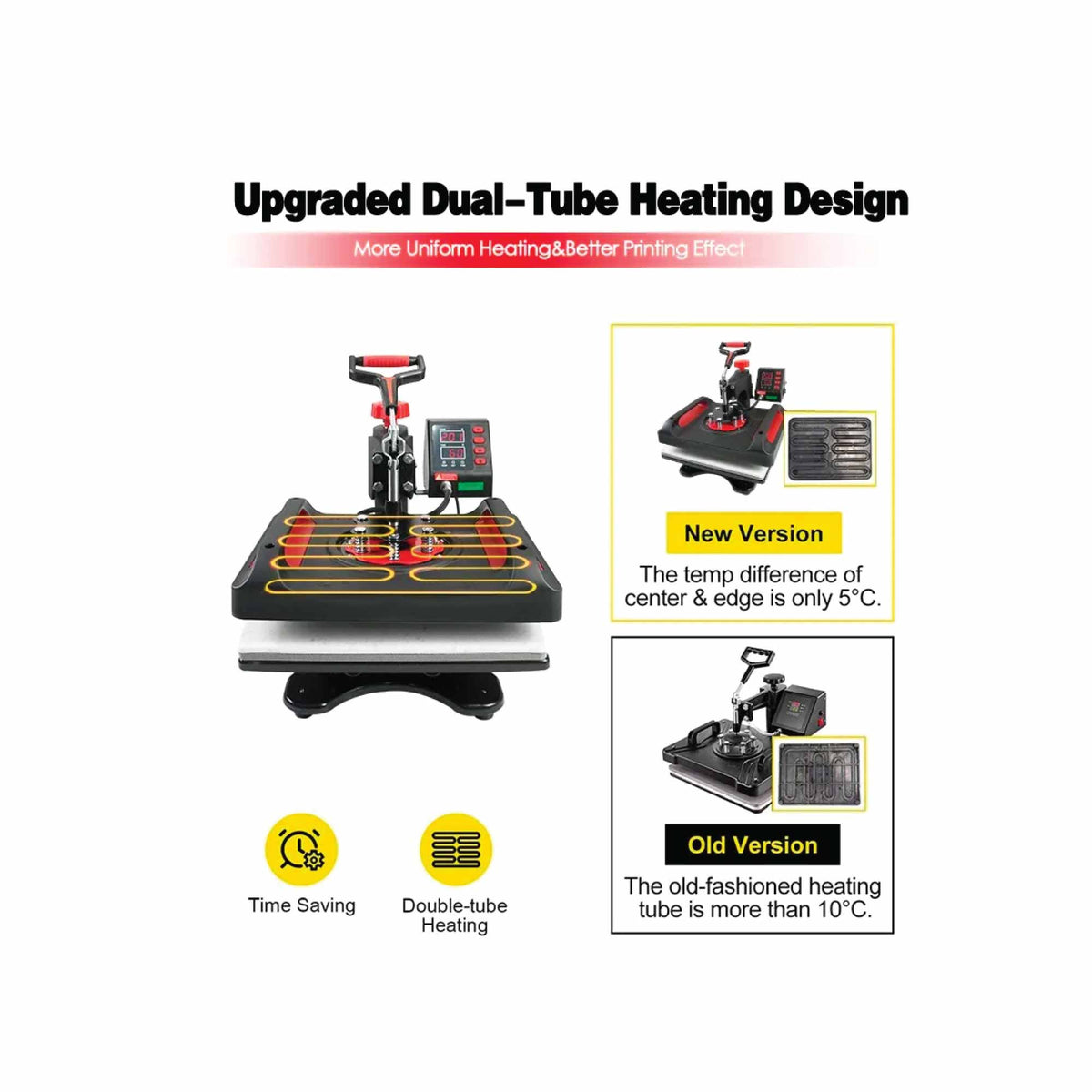 5 in 1 Combo Heat Press | DIY Hobby Craft Logo Transfer | HVT Sublimation Printing