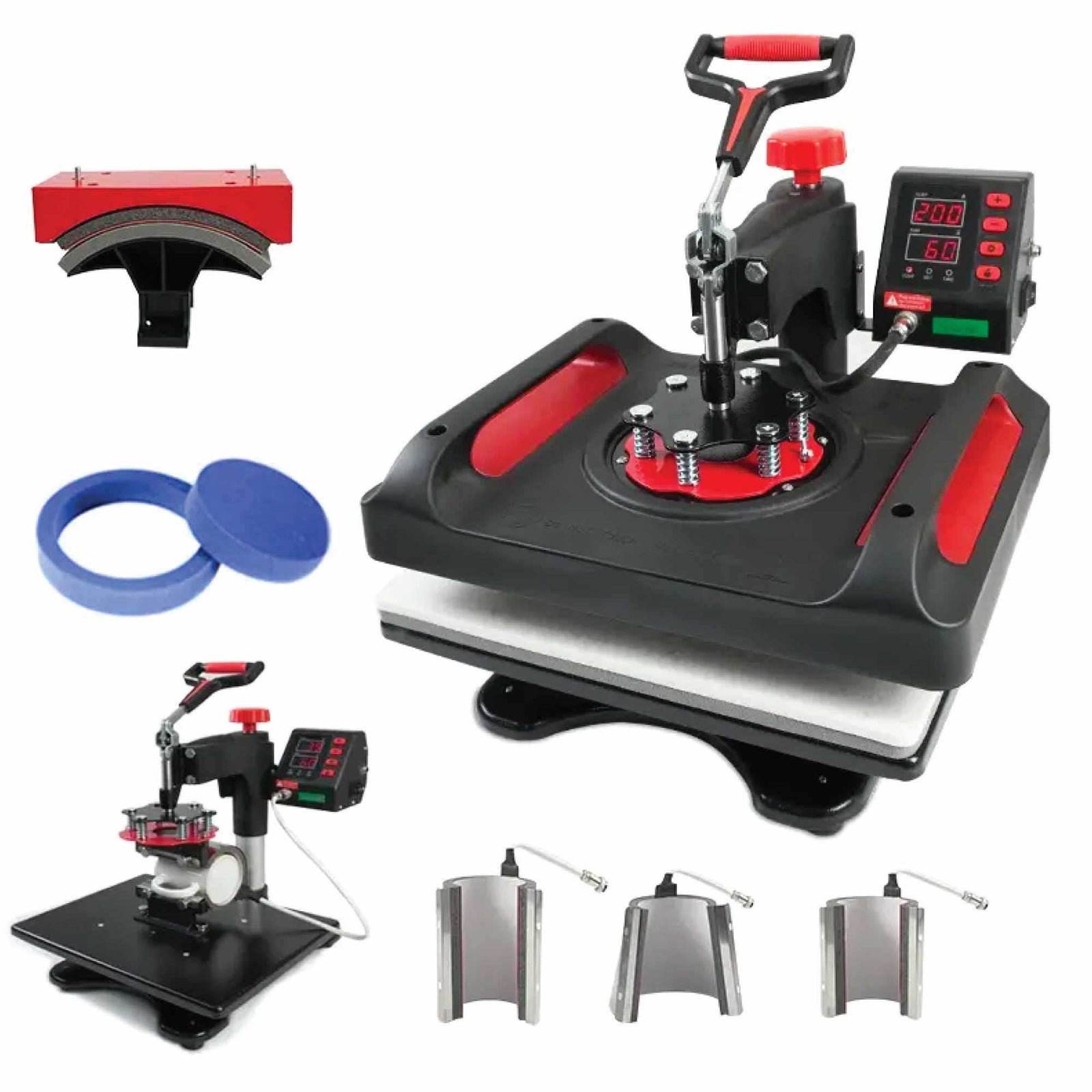 8 in 1 Combo Heat Press | DIY Hobby Craft Logo Transfer HVT Sublimation Printing