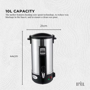 10L Candle Wax Heater with Core Heating Tap | Electric Warmer Melter Pot