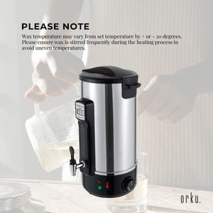 10L Candle Wax Heater with Core Heating Tap | Electric Warmer Melter Pot