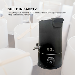 8L Candle Wax Heater Black with Tap | Soy Wax Melter for Candle Making