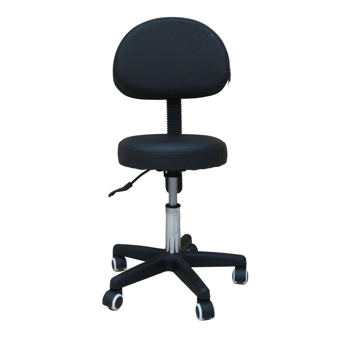 Adjustable Salon Stool | Swivel Chair with Backrest | Pedicure & Hairdressing