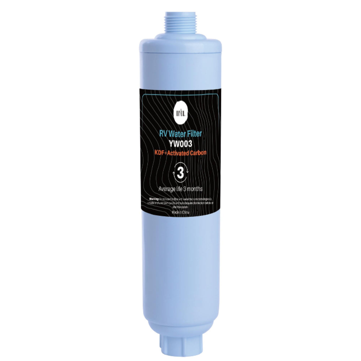 Inline Water Filter | RV Caravan Hose | Activated Carbon KDF Cartridge | YW003