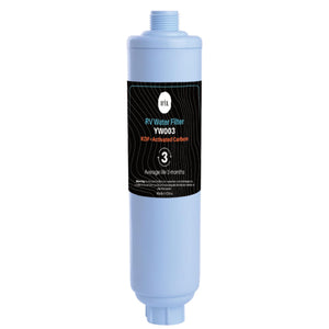 Inline Water Filter | RV Caravan Hose | Activated Carbon KDF Cartridge | YW003
