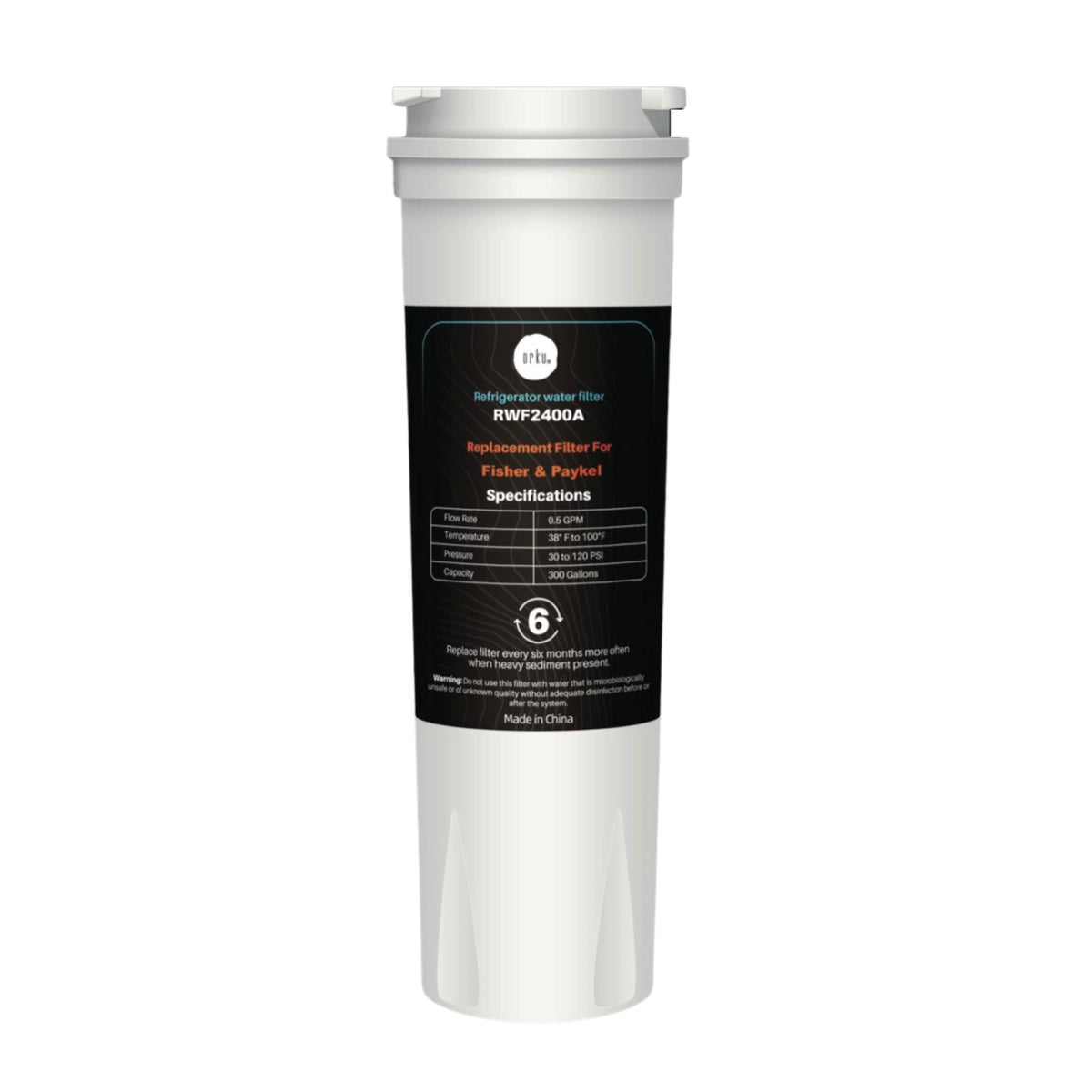 Orku Fridge Water Filter Cartridge | For Fisher & Paykel RWF2400A 836848, 836860