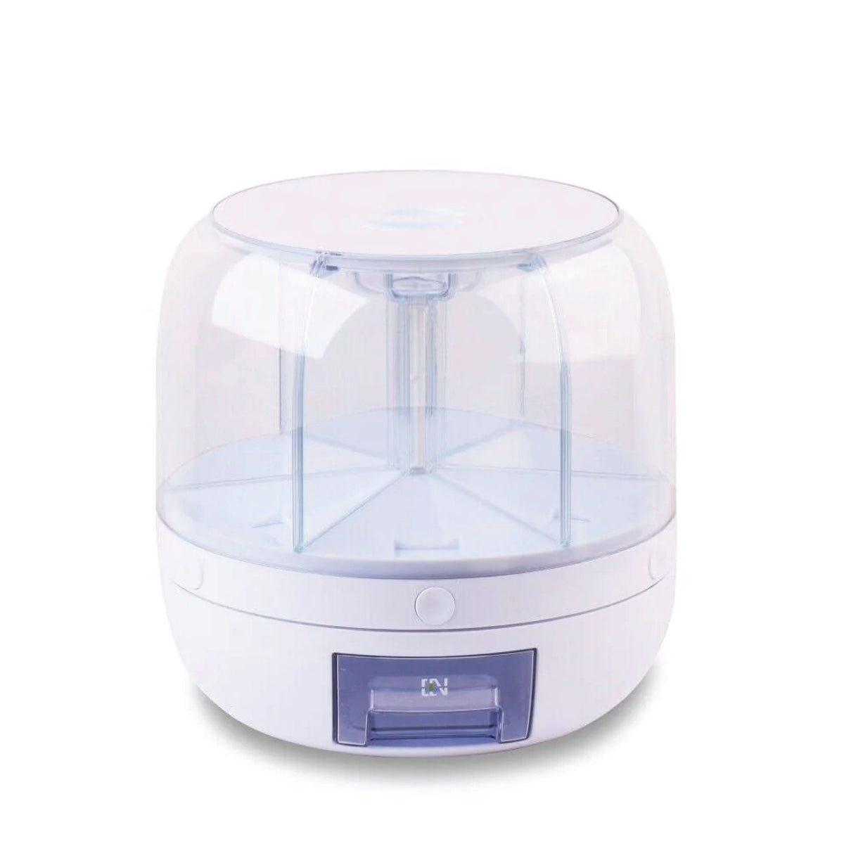 6-Grid Rotating Food & Grain Dispenser | 7.2L | Large Compartment Storage Container