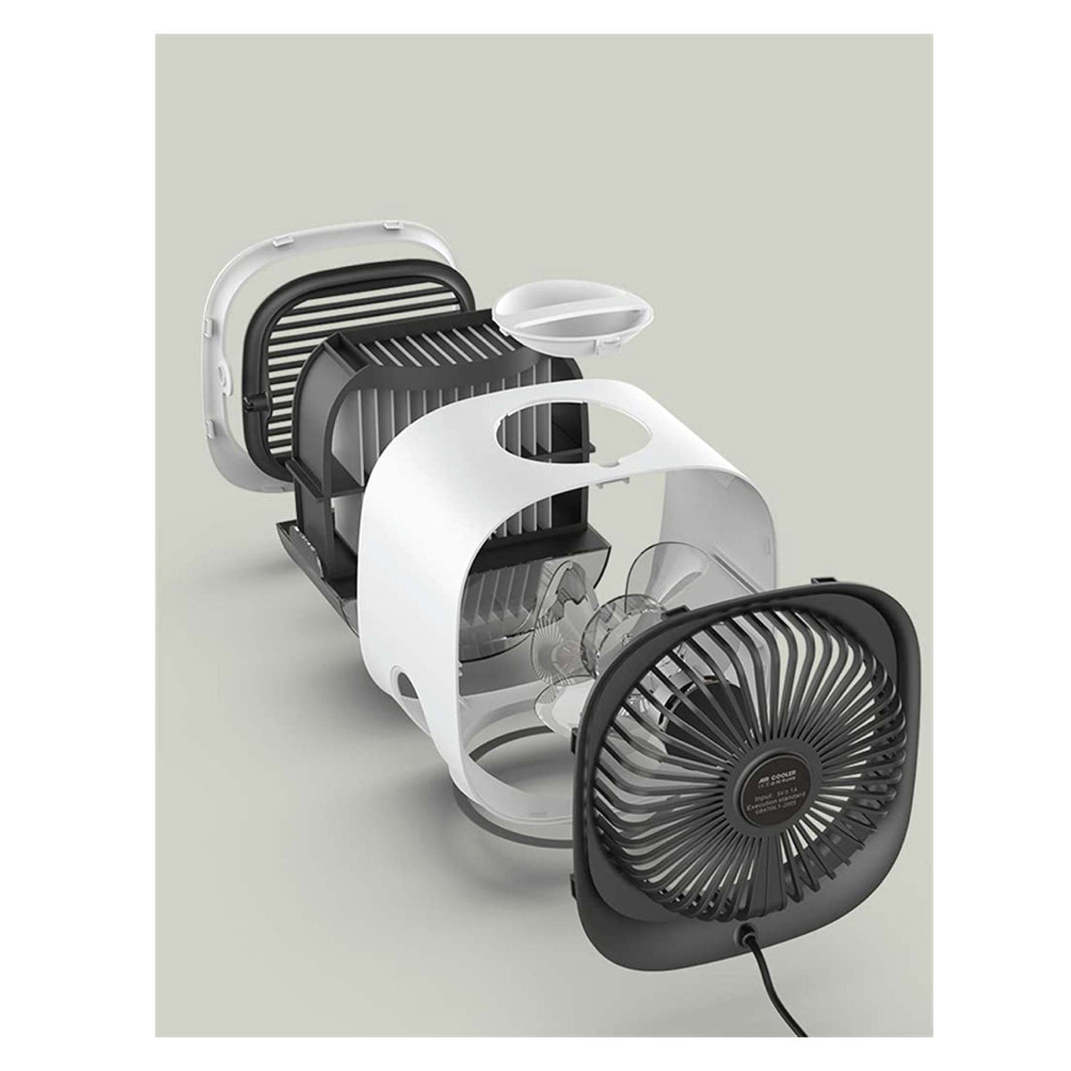 USB Mini Air Purifier | Portable Desktop Air Cooler | With Water Tank | Quiet Operation