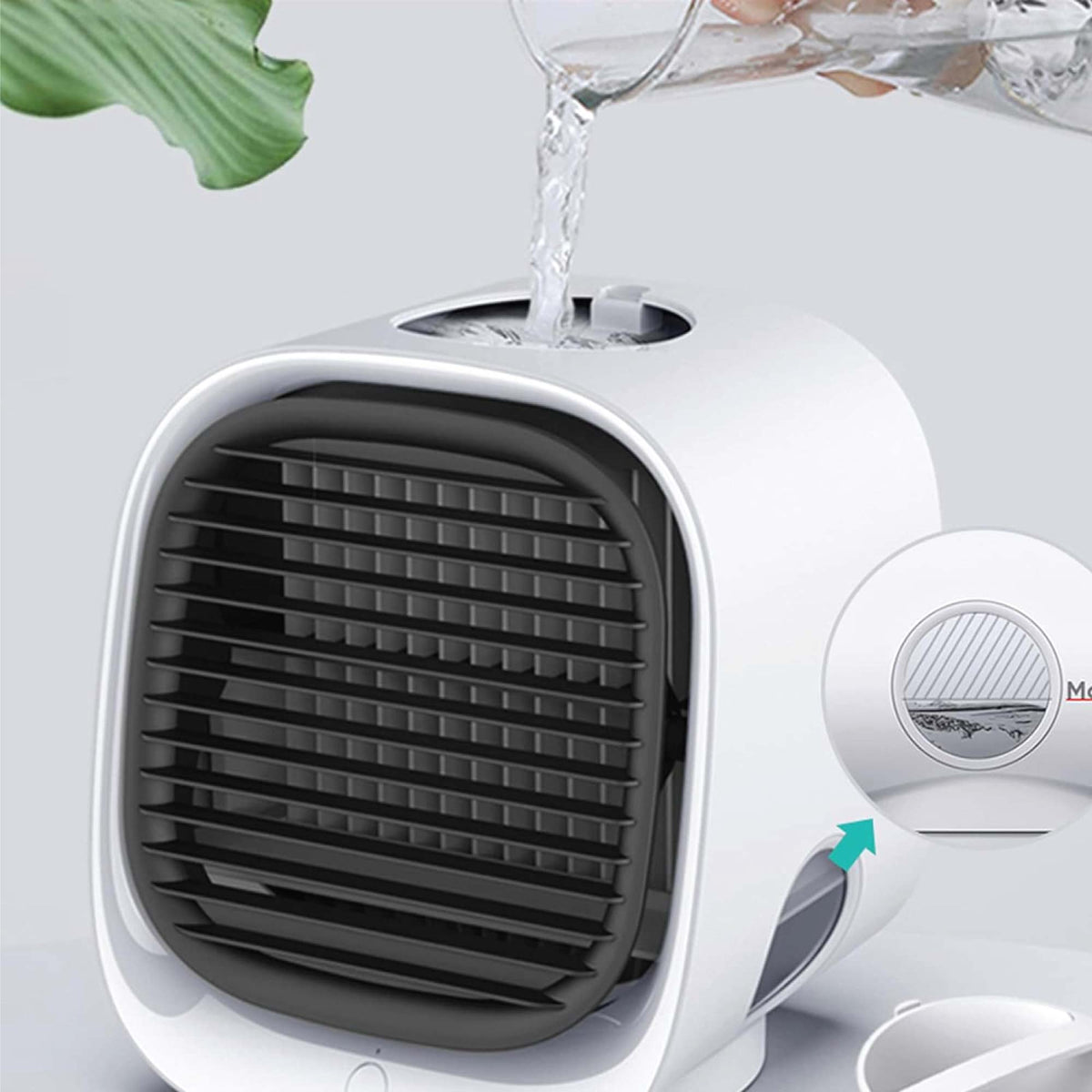 USB Mini Air Purifier | Portable Desktop Air Cooler | With Water Tank | Quiet Operation