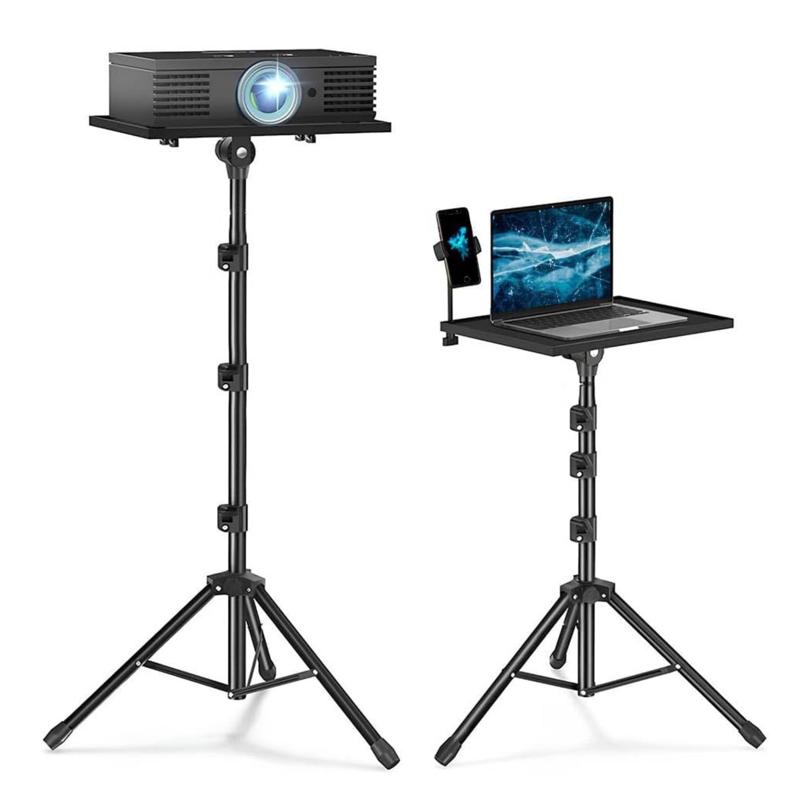 Laptop Stand Tripod | Adjustable Height Projector Holder | Phone Mount