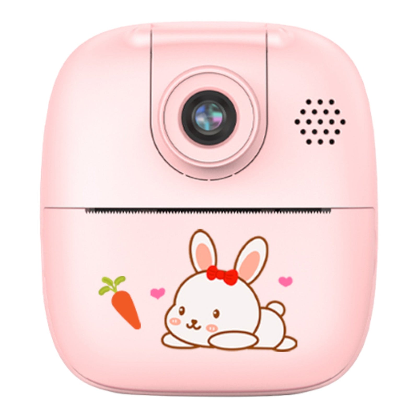 Kids Rechargeable Instant Print Camera | Pink | Digital Thermal Photo & Video | MP3 Player | Fun Learning Toy