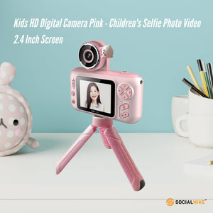 Kids HD Digital Camera | Pink | Children's Selfie & Video Camera | 2.4-Inch Screen | Educational Gift
