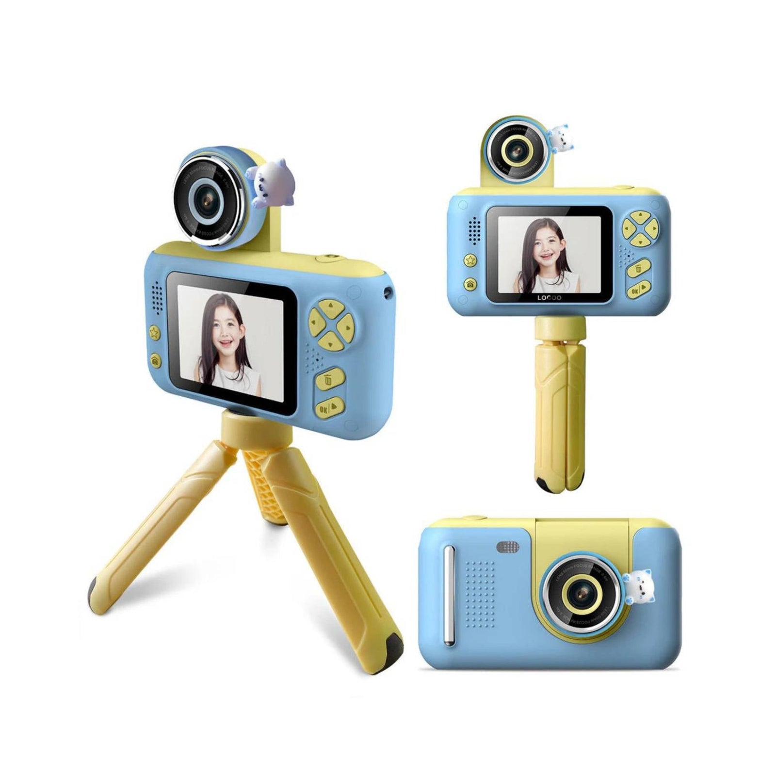Kids HD Digital Camera | Blue | Children's Selfie & Video Camera | 2.4-Inch Screen | Fun Toy Camera