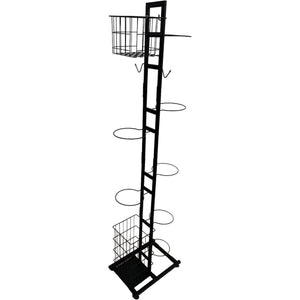 Sports Equipment Storage Rack | Vertical Ball Organizer | Basketball Garage Stand