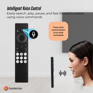 Tooleroo Smart TV Remote Control | Replacement for Samsung Voice | URC01910F Model