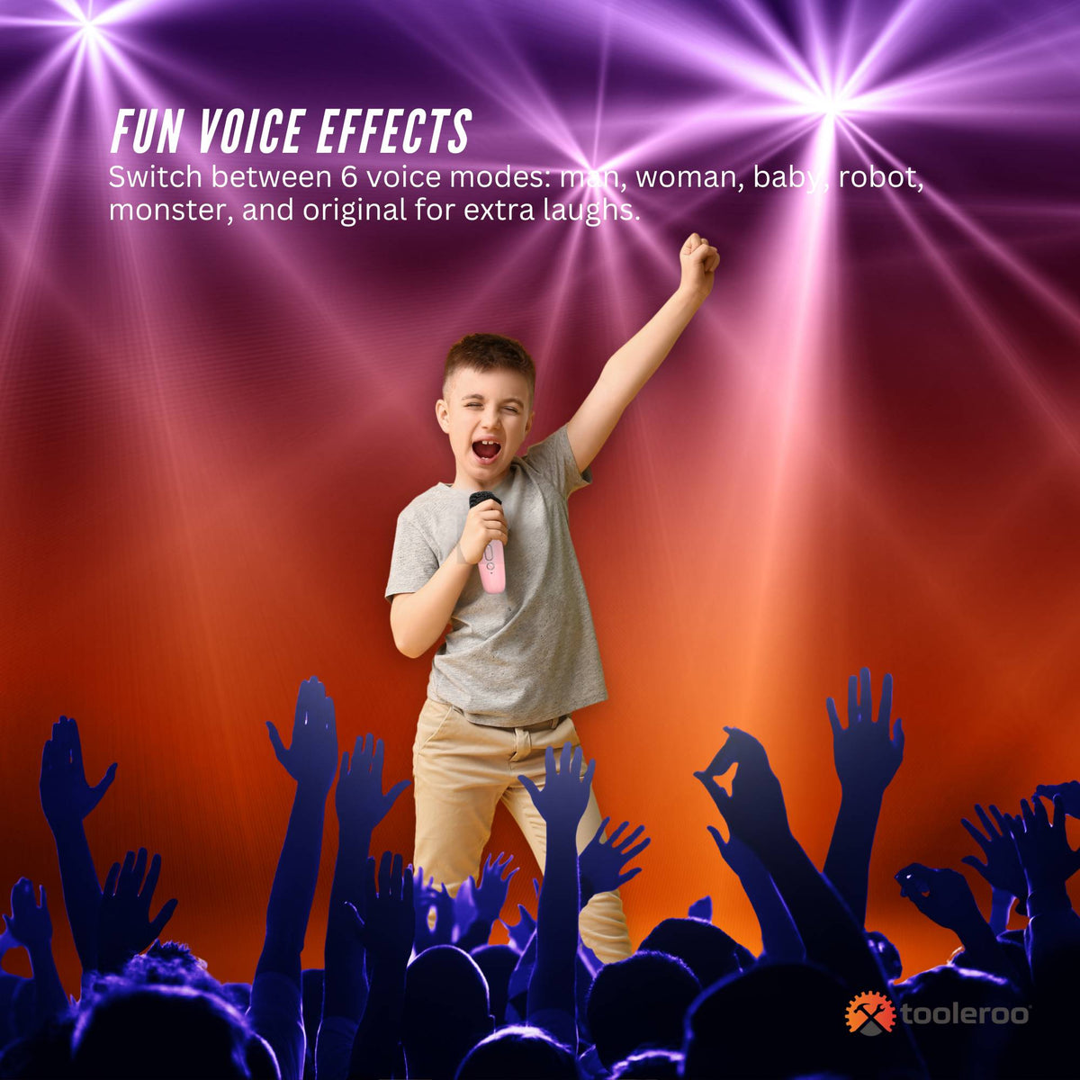 Mini Karaoke Machine Set | Bluetooth Speaker + 2 Wireless Microphones | Pink