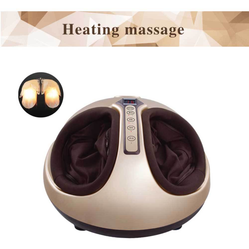 Foot Massager Machine Gold | 3D Shiatsu Heat Kneading Pressing | Relaxation Home Massage