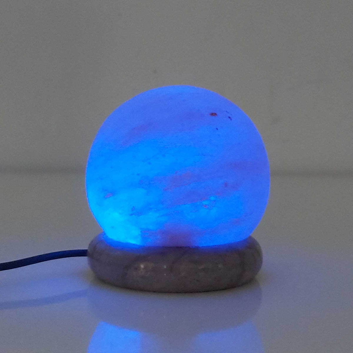 USB Colour Changing Salt Himalayan Lamp | Ball Sphere Shape, Pink Rock LED Light