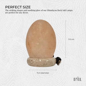 USB Colour Changing Egg Shape Himalayan Pink Salt Lamp | Color Change LED Light