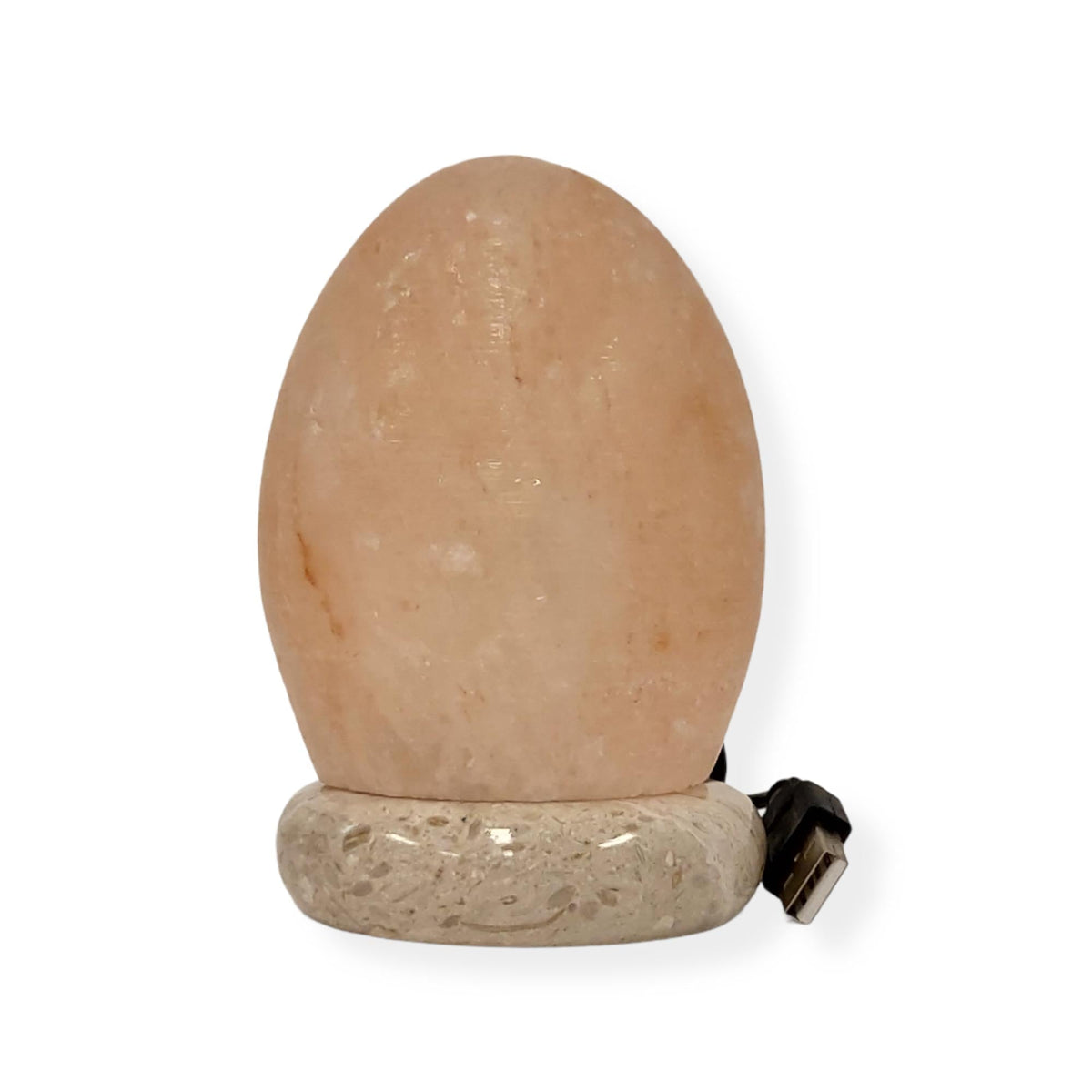 USB Colour Changing Egg Shape Himalayan Pink Salt Lamp | Color Change LED Light