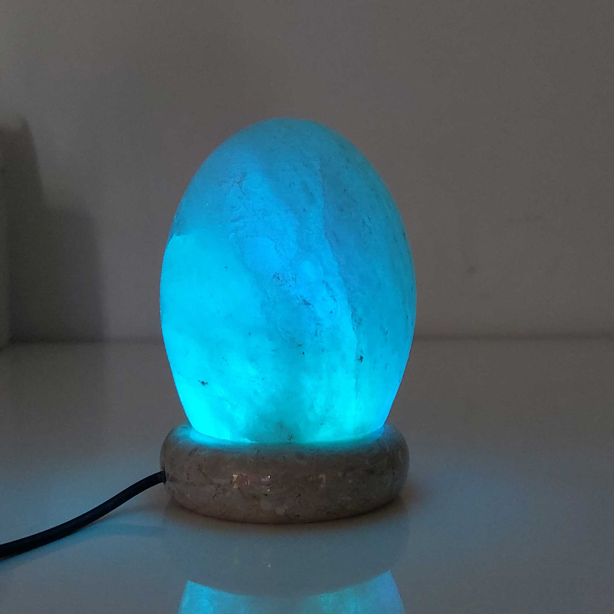 USB Colour Changing Egg Shape Himalayan Pink Salt Lamp | Color Change LED Light