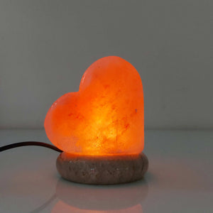 USB Color Changing Himalayan Salt Lamp | Heart-Shaped Pink Rock LED Light