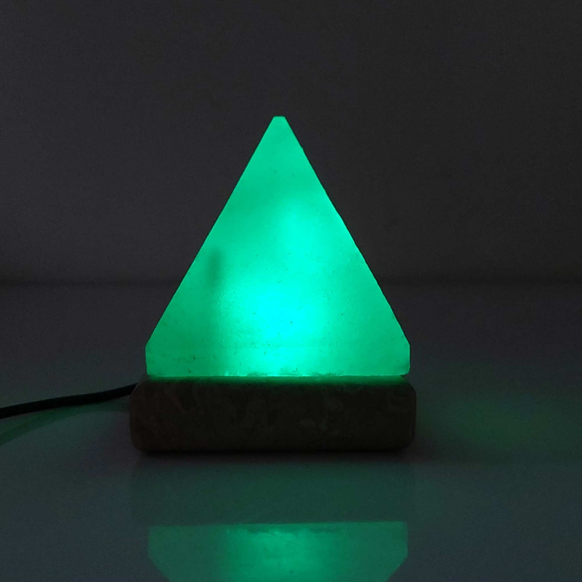 USB Colour Changing Salt Himalayan Lamp | Pyramid Shape, Pink Rock LED Light