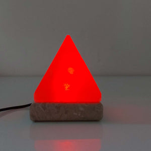 USB Colour Changing Salt Himalayan Lamp | Pyramid Shape, Pink Rock LED Light