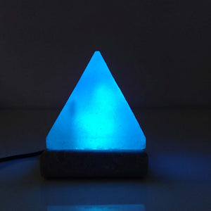 USB Colour Changing Salt Himalayan Lamp | Pyramid Shape, Pink Rock LED Light