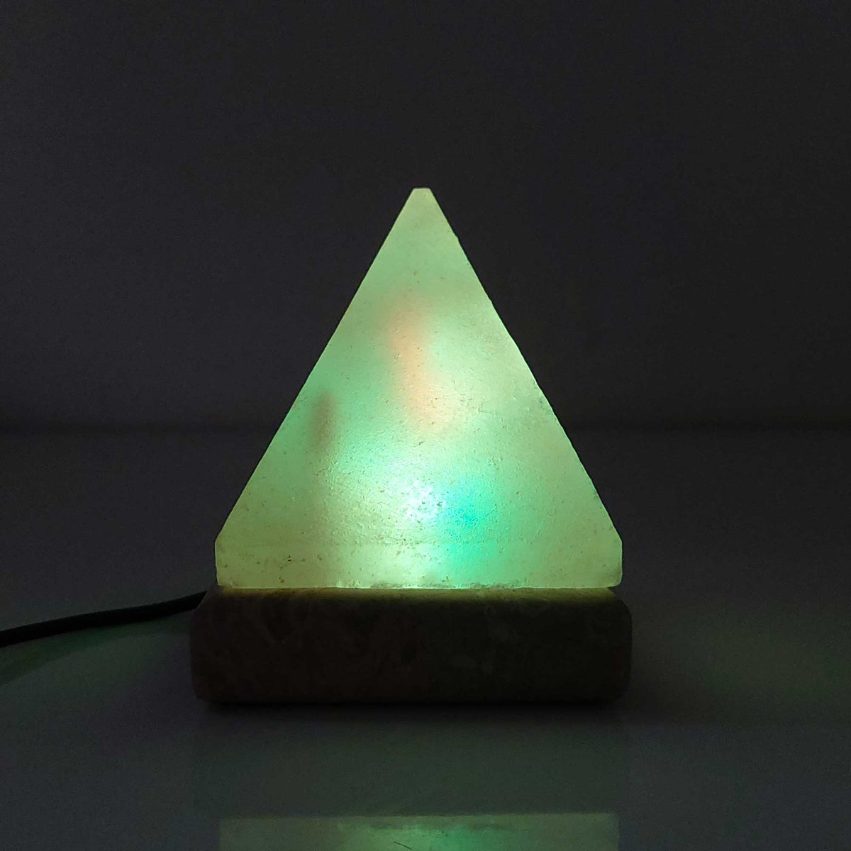USB Colour Changing Salt Himalayan Lamp | Pyramid Shape, Pink Rock LED Light