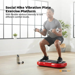 Red Vibration Machine Platform | Exercise Vibrating Plate | Whole Body Workout