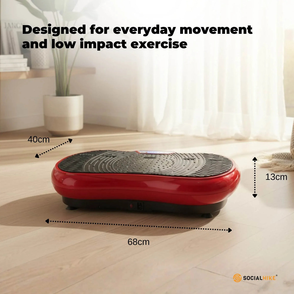 Red Vibration Machine Platform | Exercise Vibrating Plate | Whole Body Workout