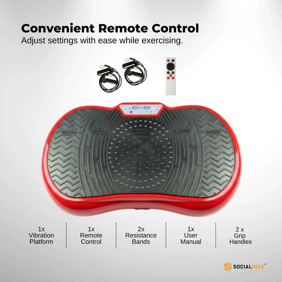 Red Vibration Machine Platform | Exercise Vibrating Plate | Whole Body Workout