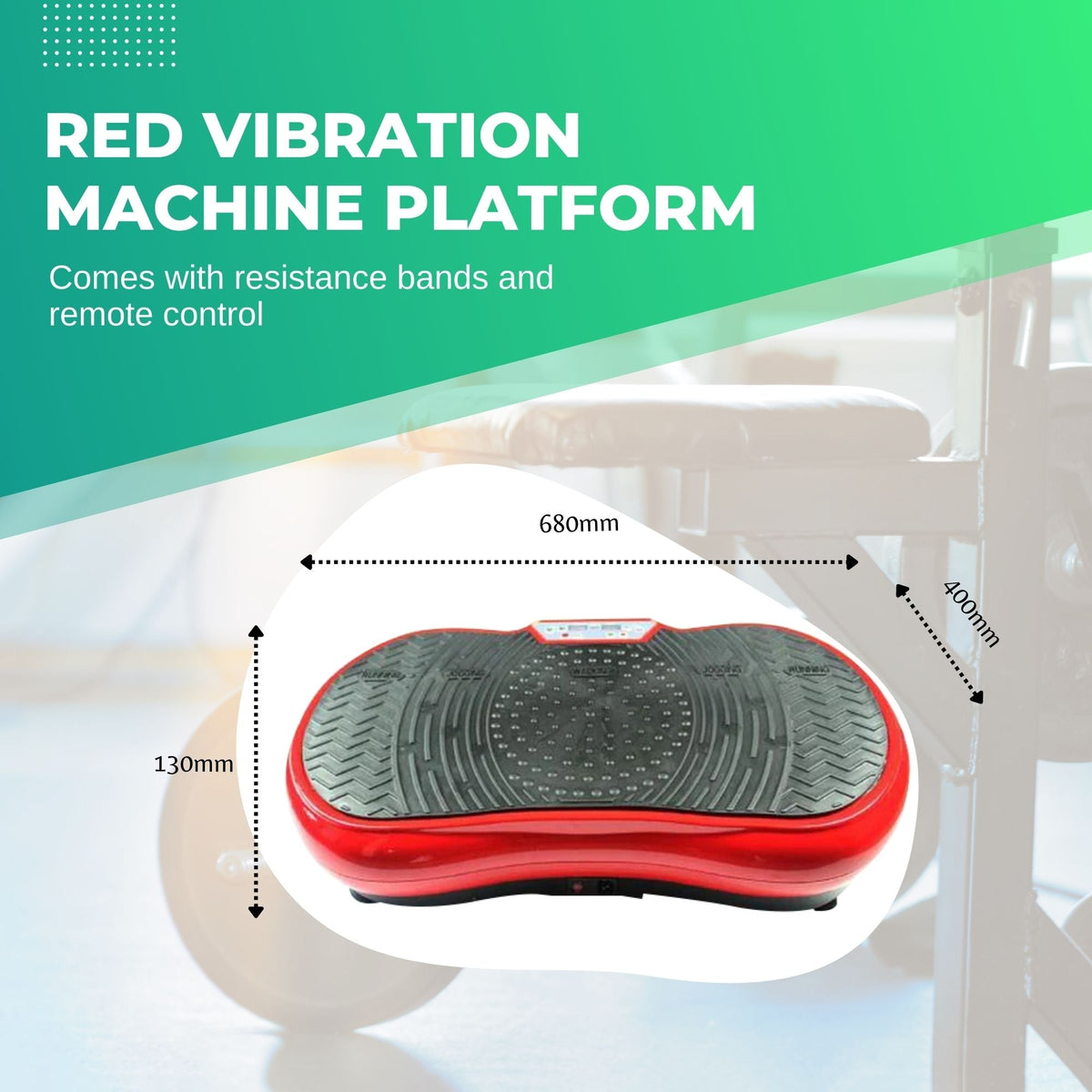 Red Vibration Machine Platform | Exercise Vibrating Plate | Whole Body Workout
