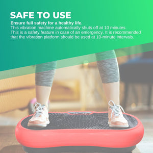 Red Vibration Machine Platform | Exercise Vibrating Plate | Whole Body Workout