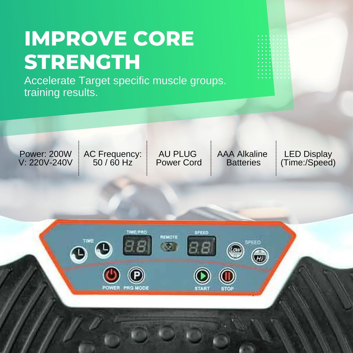 Red Vibration Machine Platform | Exercise Vibrating Plate | Whole Body Workout