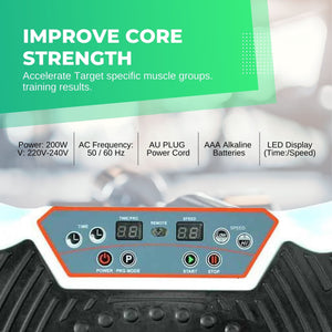 Red Vibration Machine Platform | Exercise Vibrating Plate | Whole Body Workout