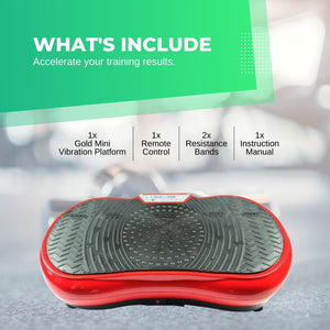Red Vibration Machine Platform | Exercise Vibrating Plate | Whole Body Workout