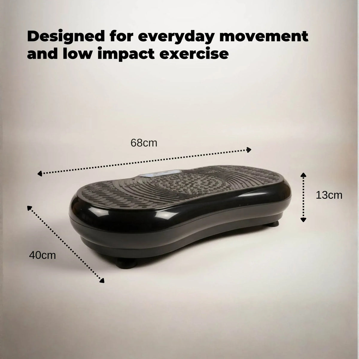 Black Vibration Machine Platform | Exercise Vibrating Plate | Whole Body Workout