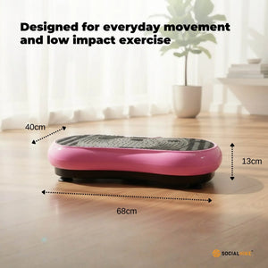 Pink Vibration Machine Platform | Exercise Vibrating Plate | Whole Body Workout