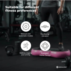 Pink Vibration Machine Platform | Exercise Vibrating Plate | Whole Body Workout