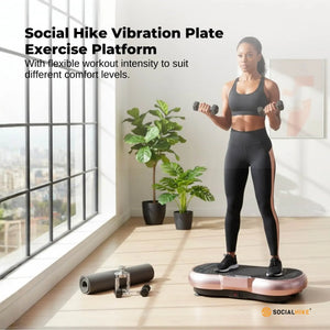 Gold Vibration Machine Platform | Exercise Vibrating Plate | Whole Body Workout