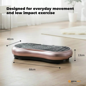 Gold Vibration Machine Platform | Exercise Vibrating Plate | Whole Body Workout
