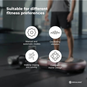 Gold Vibration Machine Platform | Exercise Vibrating Plate | Whole Body Workout
