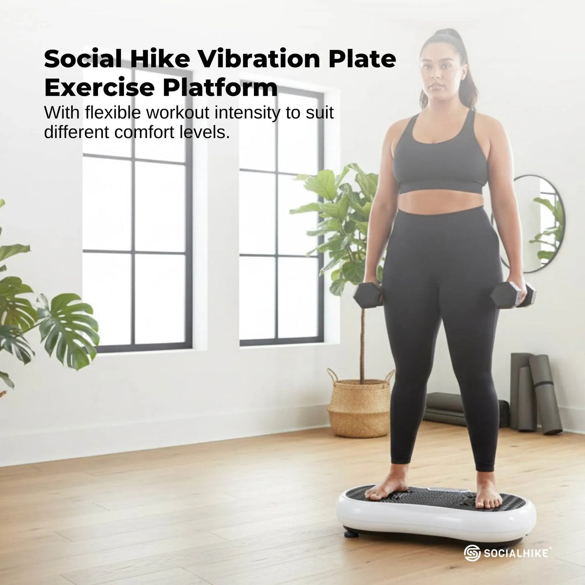 White Vibration Machine Platform | Exercise Vibrating Plate | Whole Body Workout
