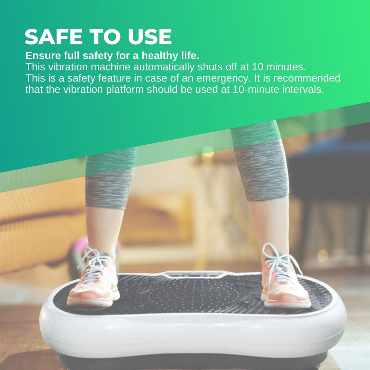 White Vibration Machine Platform | Exercise Vibrating Plate | Whole Body Workout