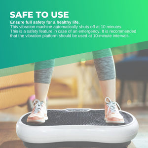 White Vibration Machine Platform | Exercise Vibrating Plate | Whole Body Workout