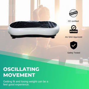 White Vibration Machine Platform | Exercise Vibrating Plate | Whole Body Workout