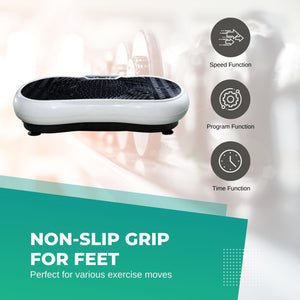 White Vibration Machine Platform | Exercise Vibrating Plate | Whole Body Workout