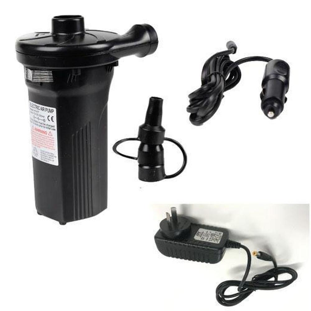 Electric Air Pump | Rechargeable Inflator Deflator | AC DC Car Lighter + AU Plug