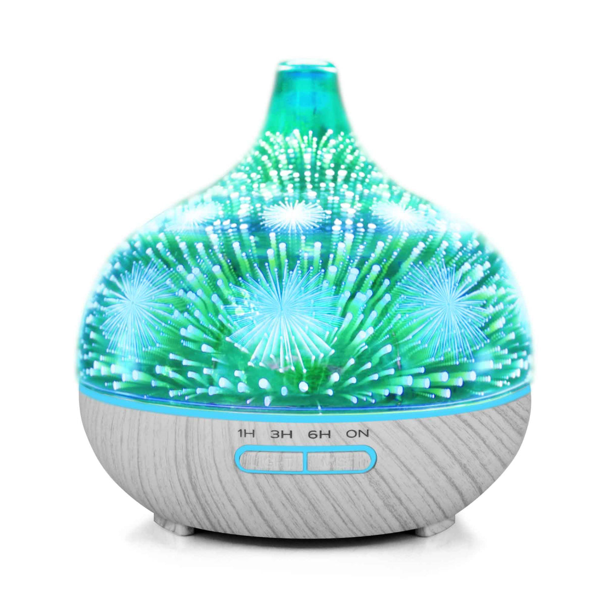 Essential Oil Aroma Diffuser | 400ml | Remote | 3D Glass | Aromatherapy Humidifier